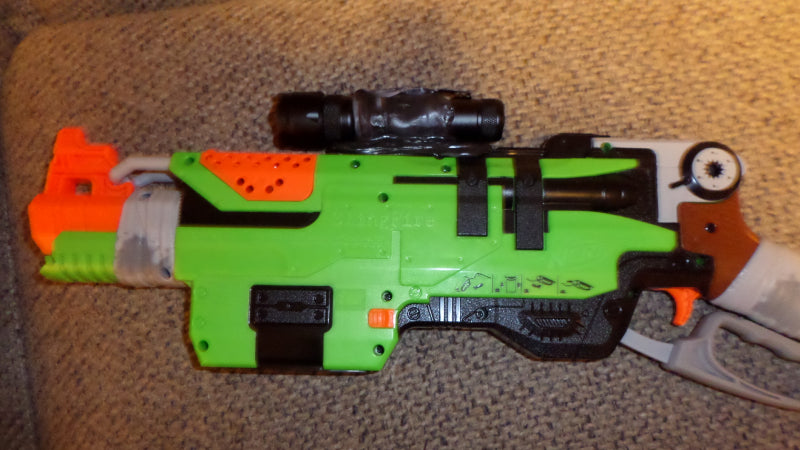 Nerf best sale flashlight attachment