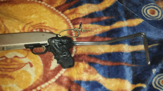 Buttstock made with InstaMorph moldable plastic.