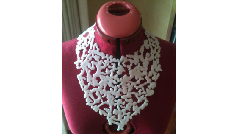 Decorative necklace made with InstaMorph moldable plastic.