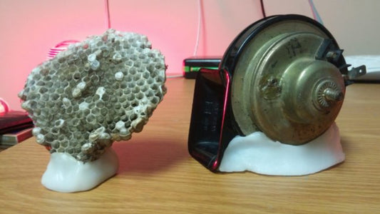 Mounts and stands for displaying objects and decorations made with InstaMorph moldable plastic.