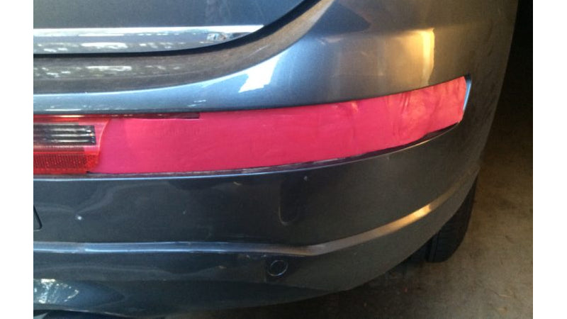 Rear car lens taillight fix made with InstaMorph moldable plastic and pigment pellets to make it a red color.