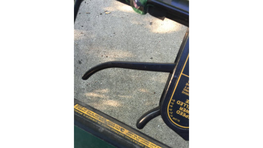 Lawnmower throttle handle fix made with InstaMorph moldable plastic and black InstaMorph color pellets.