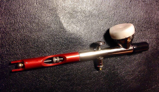 Airbrush tool equipment replacement cap made with InstaMorph moldable plastic.