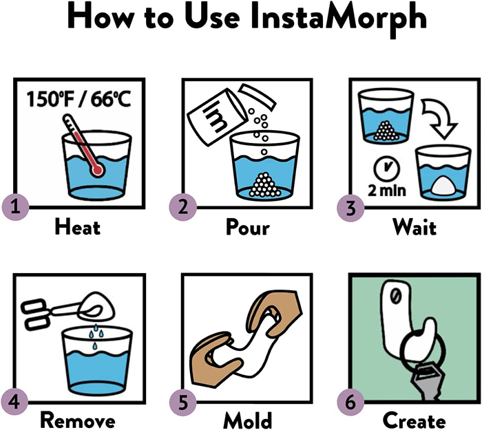12oz White InstaMorph Moldable Plastic