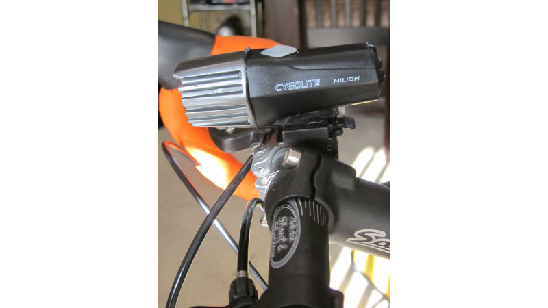 Bike light fix made with InstaMorph moldable plastic to reattach light to bicycle.